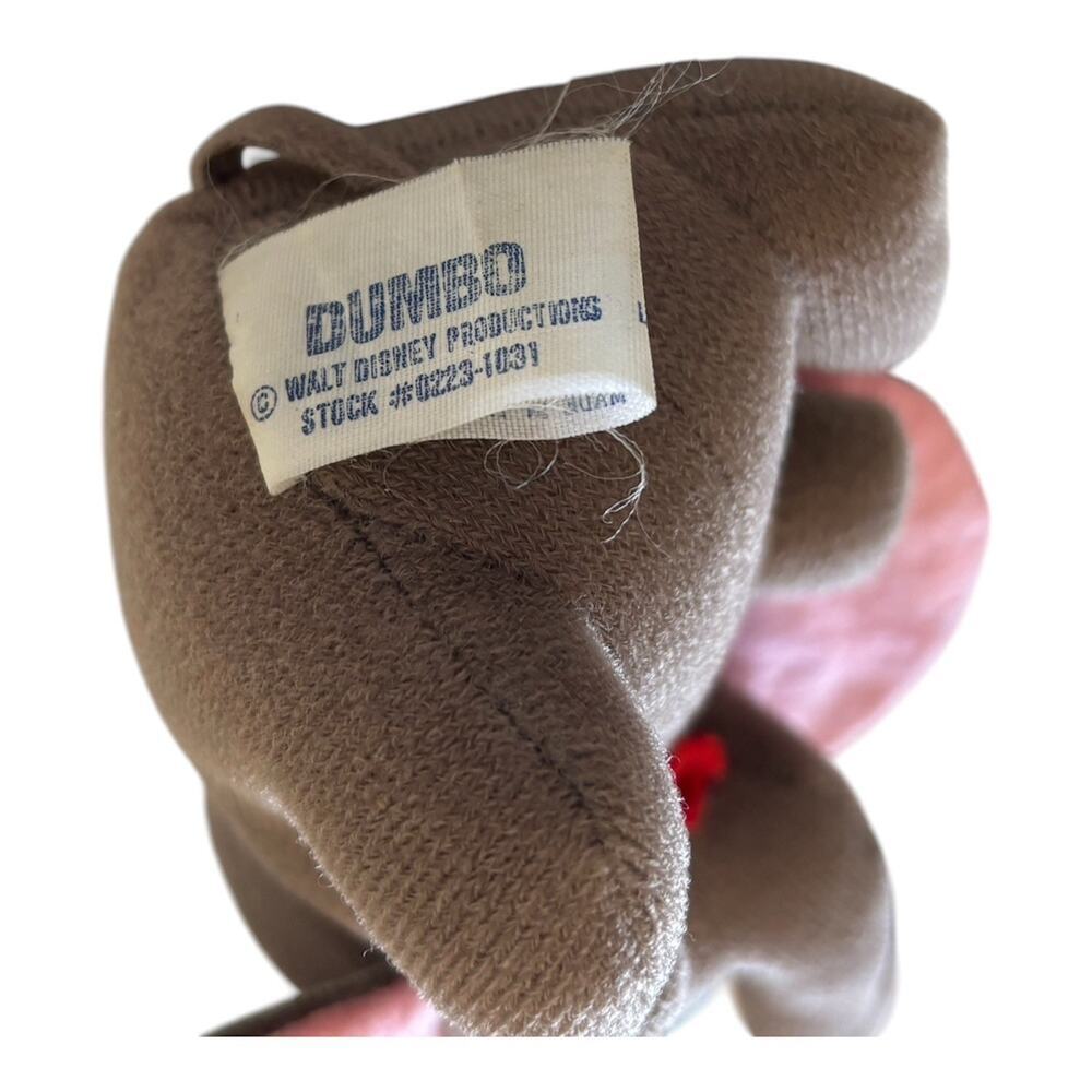 Walt Disney Productions Dumbo Plush Stuffed Animal Vintage Dumbo - Picture 7 of 10